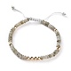 Bracelets de perles tressées labradorite naturelle BJEW-O175-C02-1