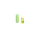 不透明な色ツートンシードガラスラッパビーズ  丸い穴  ラウンドラッパ  緑黄  4~8.5x2mm  穴：0.6~0.8mm  約450g /ポンド SEED-T006-02A-02-4