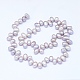 Fili di perle di perle d'acqua dolce coltivate naturali PEAR-G004-01B-01-2