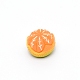樹脂ビーズ  模造食品  穴がない  オレンジ  グリーン  16x13~13.5mm RESI-CJC0002-03B-1
