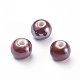Perles en porcelaine manuelles PORC-D001-8mm-25-1