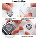 PH PandaHall Flower Label Clear Stamps for Card Making DIY-WH0618-0048-3