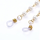 Brass Cable Chains/Paperclip Chains Eyeglasses Chains AJEW-EH00010-2