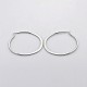 Ring 304 Stainless Steel Hoop Earrings EJEW-N0015-24P-1