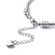 304 bracelets de chaînes de serpent rondes européennes en acier inoxydable pour femmes BJEW-JB07492-5