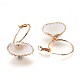 Brass Hoop Earrings EJEW-I219-A05-3