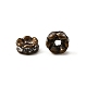 Messing Strass Zwischen perlen&nbsp;RB-A014-L6mm-01AB-NF-3