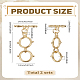Messing Knebelverschlüsse&nbsp;KK-LP0004-26-2