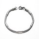 304 Stainless Steel Snake Chain Bracelets BJEW-M125-07-2
