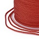 Cordón trenzado de poliéster para la fabricación de joyas OCOR-F011-C09-3