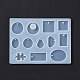 Forme geometriche e stampi in silicone per pendenti con pezzi di puzzle DIY-D076-03-3