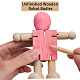 Gorgecraft незавершенные пустые деревянные игрушки-роботы AJEW-GF0001-15-5