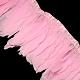 ファッションガチョウの羽フェザー布地連売り服飾材料パーツ  ピンク  100~180x38~62mm  約2 M /袋 FIND-Q040-05B-1