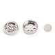 304 Stainless Steel Magnetic Diffuser Locket Aromatherapy Essential Oil Buckle AJEW-M027-08P-3