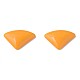 オペークアクリルカボション  三角形  オレンジ  19.5x28x5mm  約354個/500g MACR-S373-144-A07-2