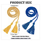 Gorgecraft 2pcs 2 couleurs corde d'honneur de remise des diplômes en polyester AJEW-GF0006-56-2