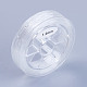 Runde elastische Kristallschnur, elastischer Perlenfaden, für Stretcharmbandherstellung, Transparent, 1 mm, ca. 10.93 Yard (10m)/Rolle