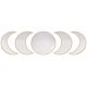 NBEADS 5 Pcs Acrylic Wooden Moon Phase Mirror DIY-WH0167-48A-1