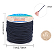 Benecreat 2mm 55 yards cordon élastique perles fil extensible tissu artisanat cordon pour la fabrication de bijoux (bleu foncé) EW-BC0002-11-3