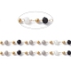 Chaînes de perles en verre manuels CHS-P016-45G-01-2