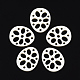 レジンフィリグリー  模造食品  レンコンスライス  貝殻色  29.5x24.5x3.5mm RESI-T039-034A-1