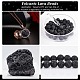 Synthetic Lava Rock Beads Strands G-S277-8mm-01-5