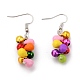 Fashion Acrylic Cluster Earrings for Christmas EJEW-JE00726-01-2