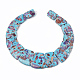 Chapelets de perles de pierres précieuses synthétiques G-S327-001B-1