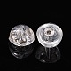 Rhodium Plated 925 Sterling Silver Ear Nuts STER-E062-01P-4