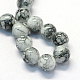 Chapelets de perles rondes en verre peint de cuisson DGLA-Q019-8mm-42-2