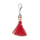 Подвесные украшения из поликоттона с кисточками ручной работы HJEW-JM03835-4