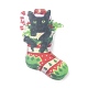 Christmas Cat Shape Acrylic Pendant Decoration HJEW-E007-01G-05-3