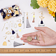 Sunnyclue 1 boîte de 10 paires de boucles d'oreilles à pampilles pendantes - Kit de démarrage - Breloques géométriques - Lustre - Perles de verre pour kits de fabrication de bijoux - Pour débutants DIY-SC0020-42-3