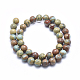 Chapelets de perles en jaspe aqua terra naturel G-N0128-48-10mm-2