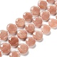 Natürliche Pfirsichmondstein Perlen Stränge G-NH0004-006-1