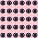 120 Stück natürliche runde Amethystperlen&nbsp;G-PA0001-16B-6