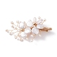 Ramillete de boda broche de perlas keshi naturales JEWB-BR00061-01-2