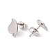 Фурнитура для сережек-гвоздиков из нержавеющей стали 201 EJEW-A071-07P-2