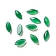 Gefärbte natürliche grüne Onyx-Achat-Cabochons G-G975-02-1