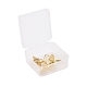 3 Pairs 3 Size Brass Micro Pave Clear Cubic Zirconia Earring Hooks KK-ZZ0001-03-6
