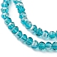 Electroplate Transparent Glass Beads Strands EGLA-K015-13D-3