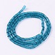 Faceted Cuboid Transparent Glass Beads Strands GLAA-J081-A-M-2