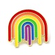 Spille smaltate arcobaleno orgoglio JEWB-Z011-01A-G-1