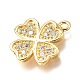 Латунные микро проложить кубического циркония подвески KK-D385-02G-01-2
