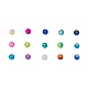 Perles de verre craquelé peintes CCG-X0011-01-6mm-2