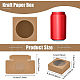 Quadratische faltbare kreative Kraftpapierbox CON-WH0081-33-2