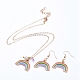 Ciondoli collane e orecchini pendenti con gioielli SJEW-JS01087-1
