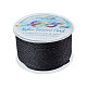 OLYCRAFT 50M 2mm twisted Satin Nylon Cord 3-Ply Black twisted Cord Trim String Thread for Crafts and Jewelry Making NWIR-OC0002-900-1