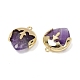 Граненые подвески из натурального аметиста G-K347-09G-03-2