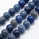 Chapelets de perles en aventurine bleue naturelle X-G-I199-24-10mm-1